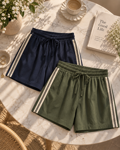 Short deportivo con líneas