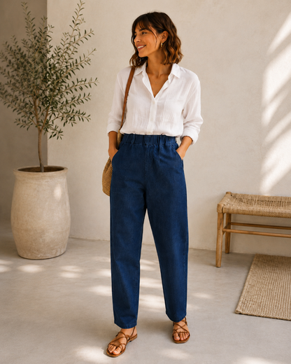 Pantalón Denim Elástico
