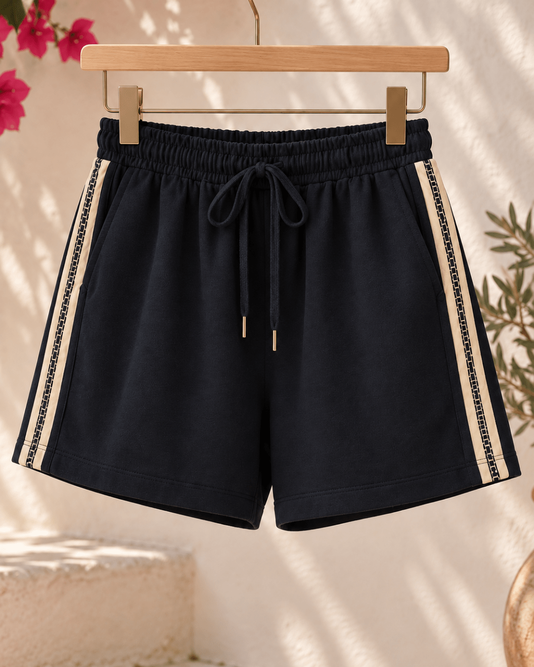 Short deportivo con líneas